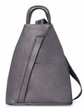 Rucksack Backpack Shoulder Bag Top Handle 3 In Convertible Thick Grained Italian Leather Handmade