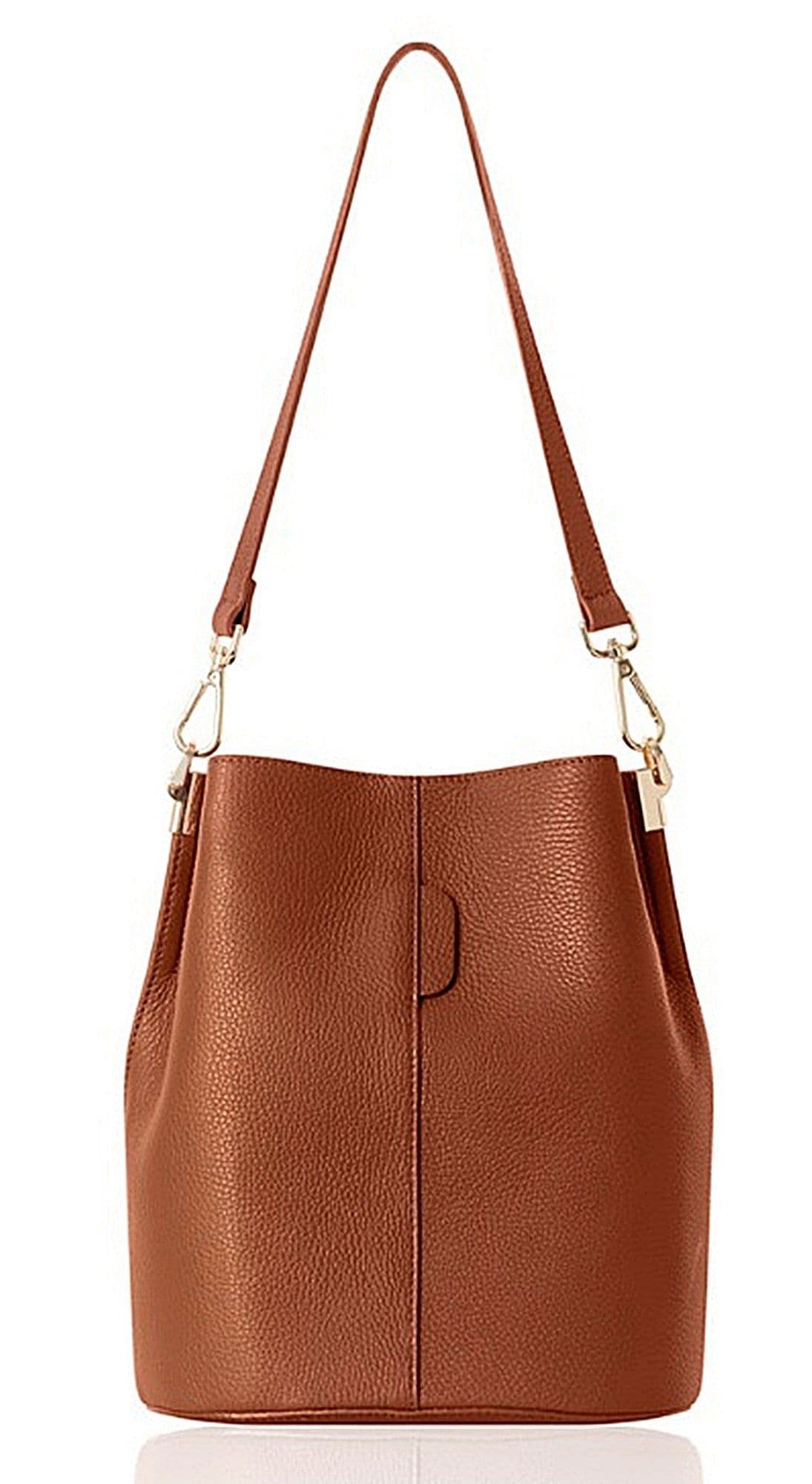 Bucket Style Leather Shoulder Bag Crossbody Bag Med-Lg  New Arrival