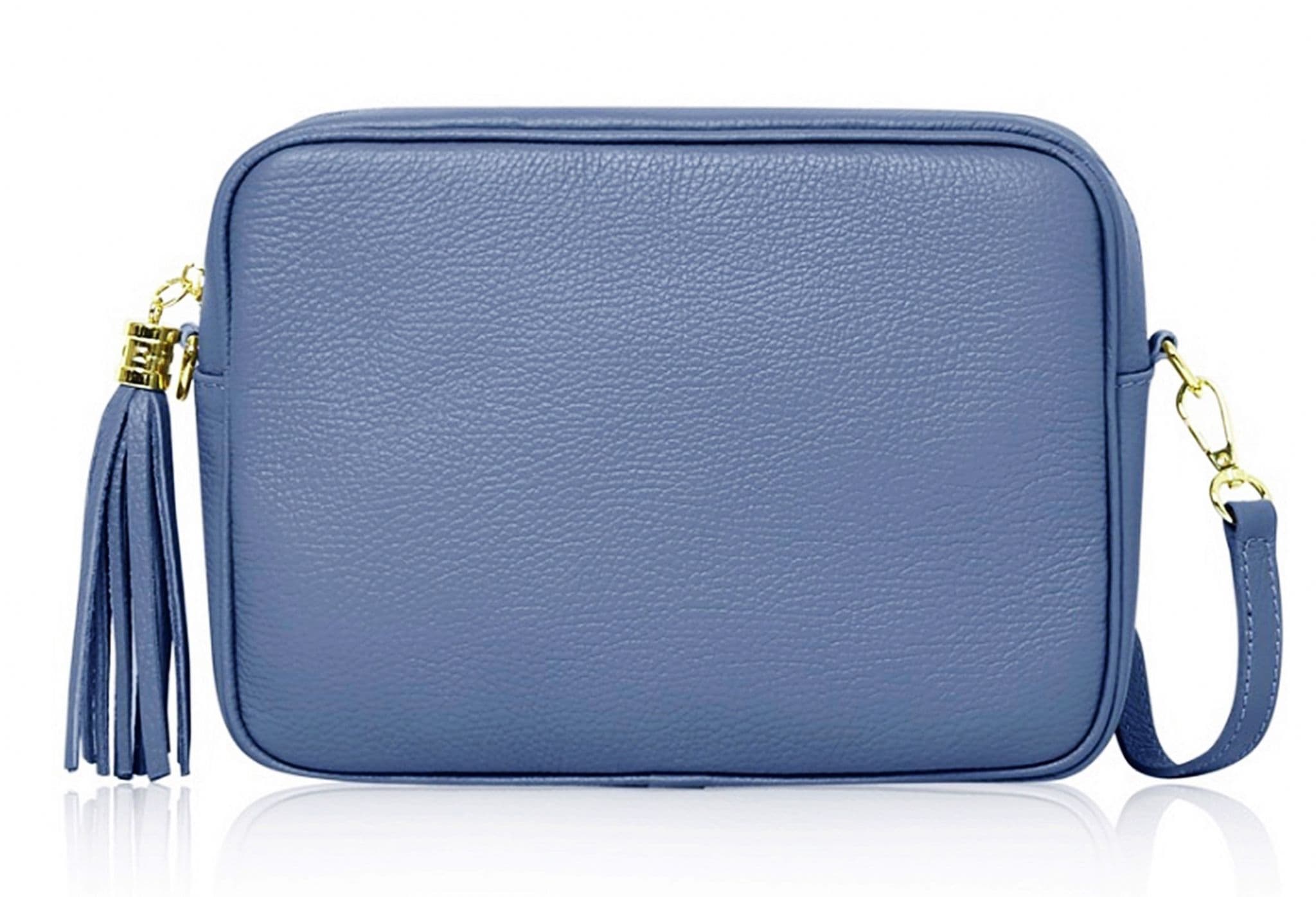 Camera Style Large Bag Italian Leather Tassel  Crossbody Shoulder Handbag (Brighter Colours)