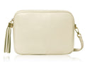 Camera Style Large Bag Italian Leather Tassel  Crossbody Shoulder Handbag (Brighter Colours)
