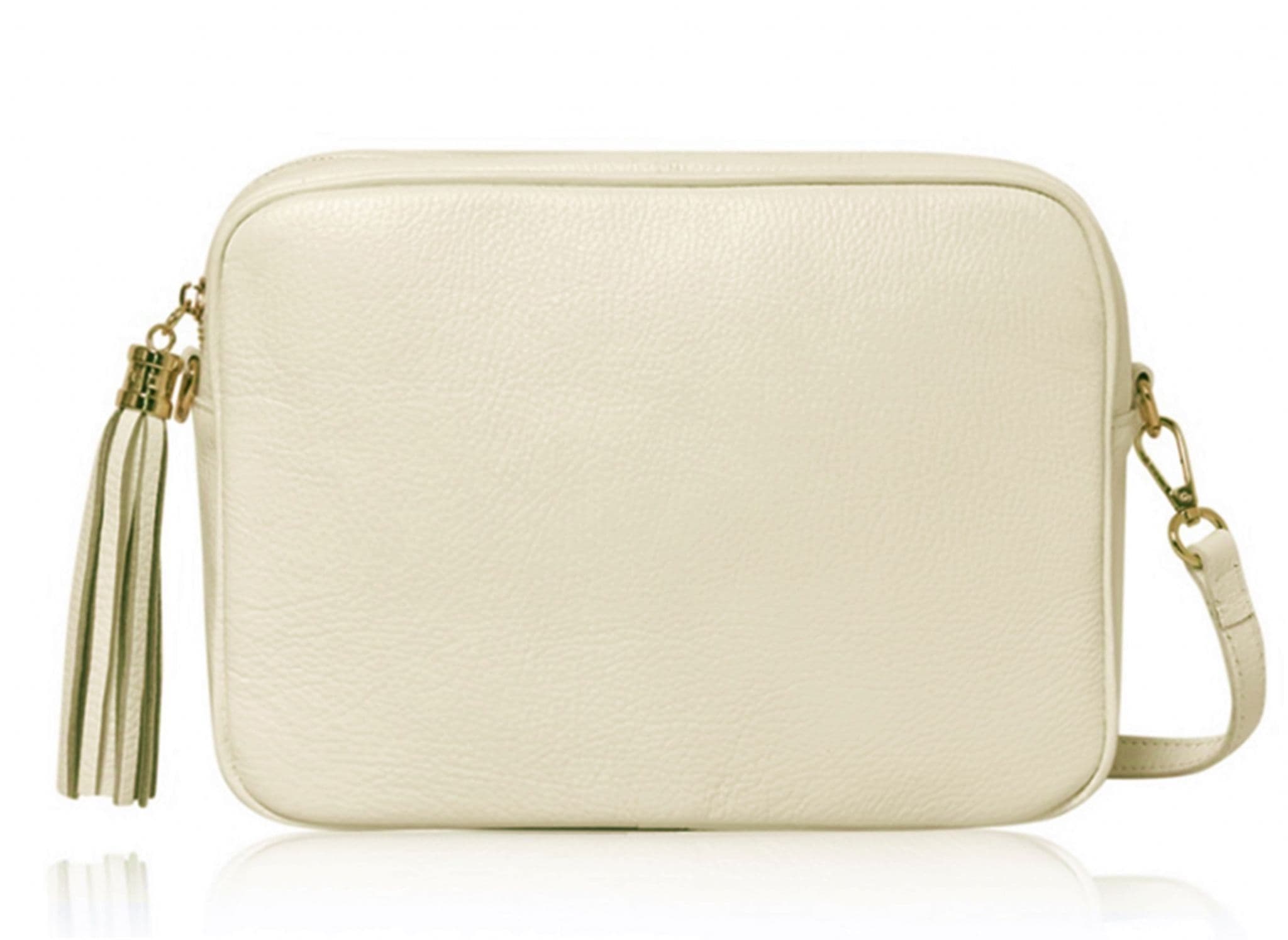 Camera Style Large Bag Italian Leather Tassel  Crossbody Shoulder Handbag (Brighter Colours)