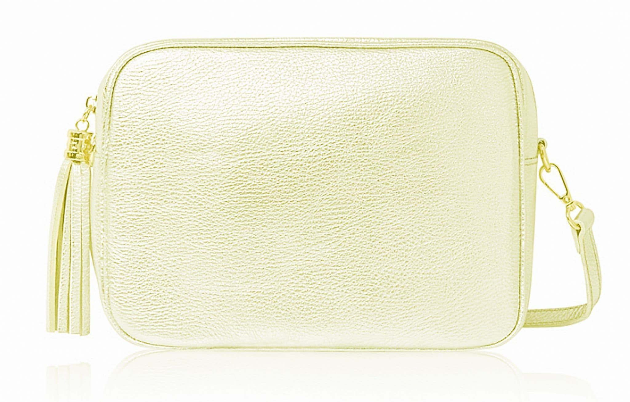 Camera Style Large Bag Italian Leather Tassel  Crossbody Shoulder Handbag (Brighter Colours)