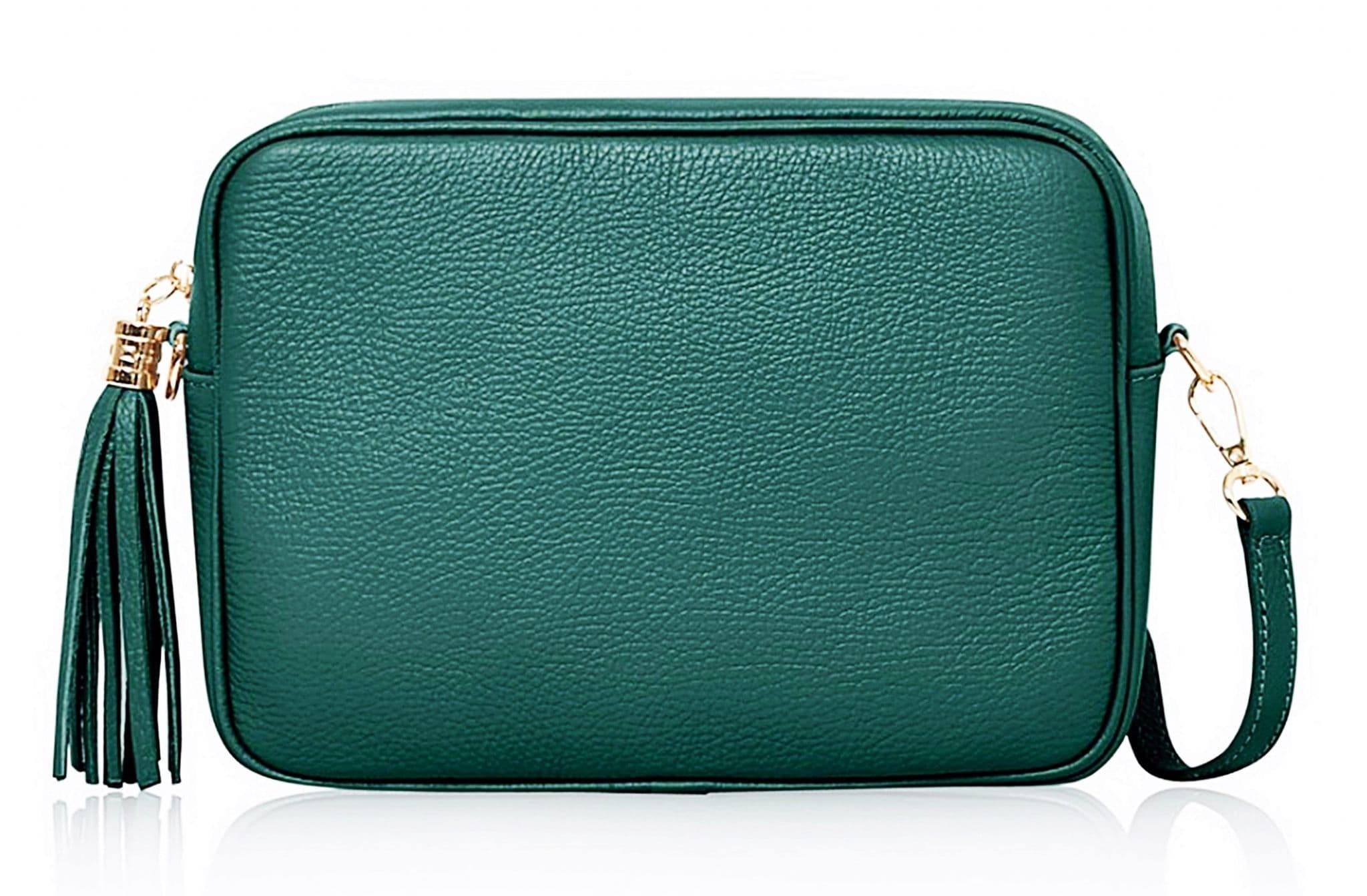 Camera Style Large Bag Italian Leather Tassel  Crossbody Shoulder Handbag (Brighter Colours)