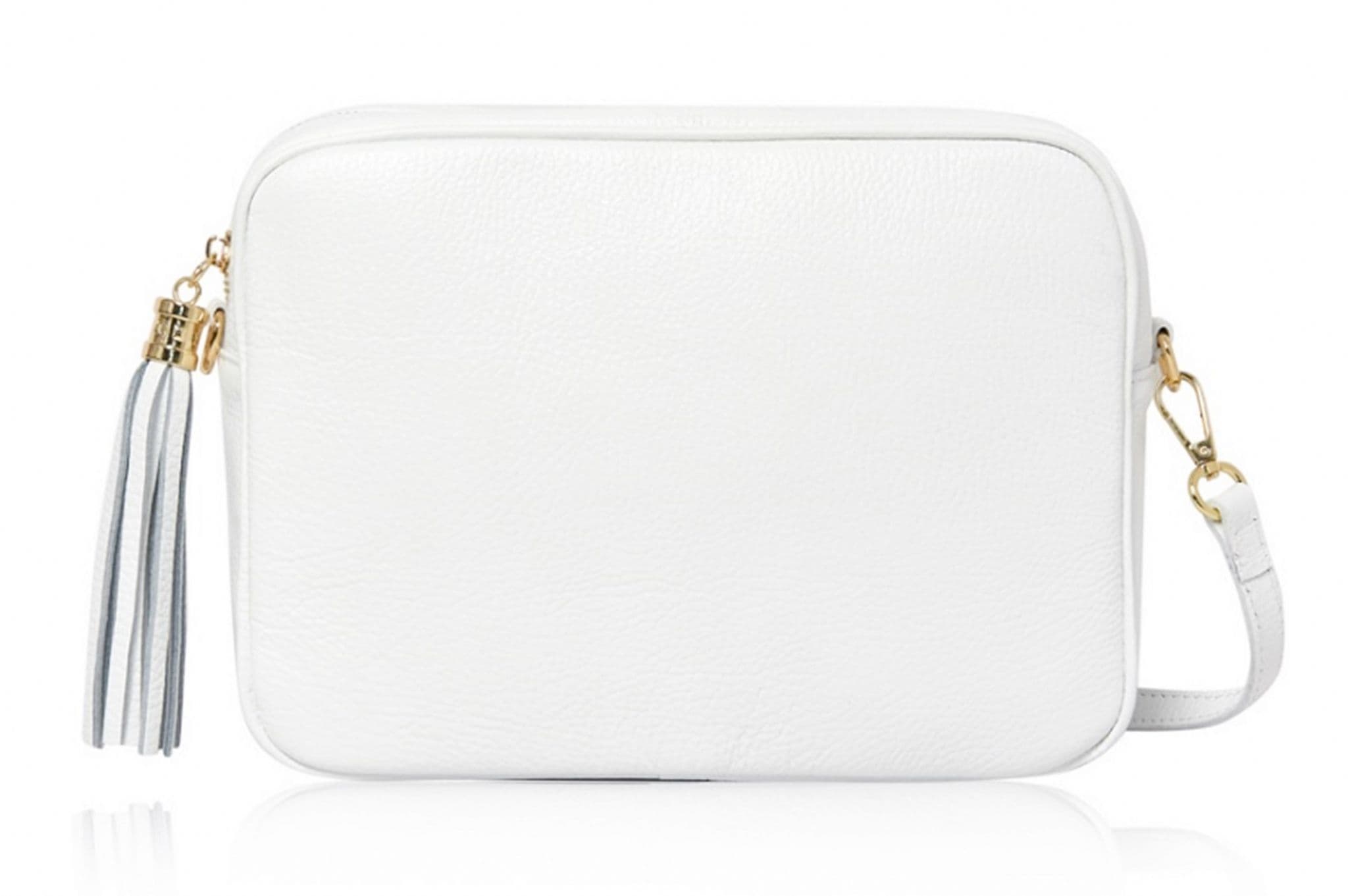 Camera Style Large Bag Italian Leather Tassel  Crossbody Shoulder Handbag (Brighter Colours)