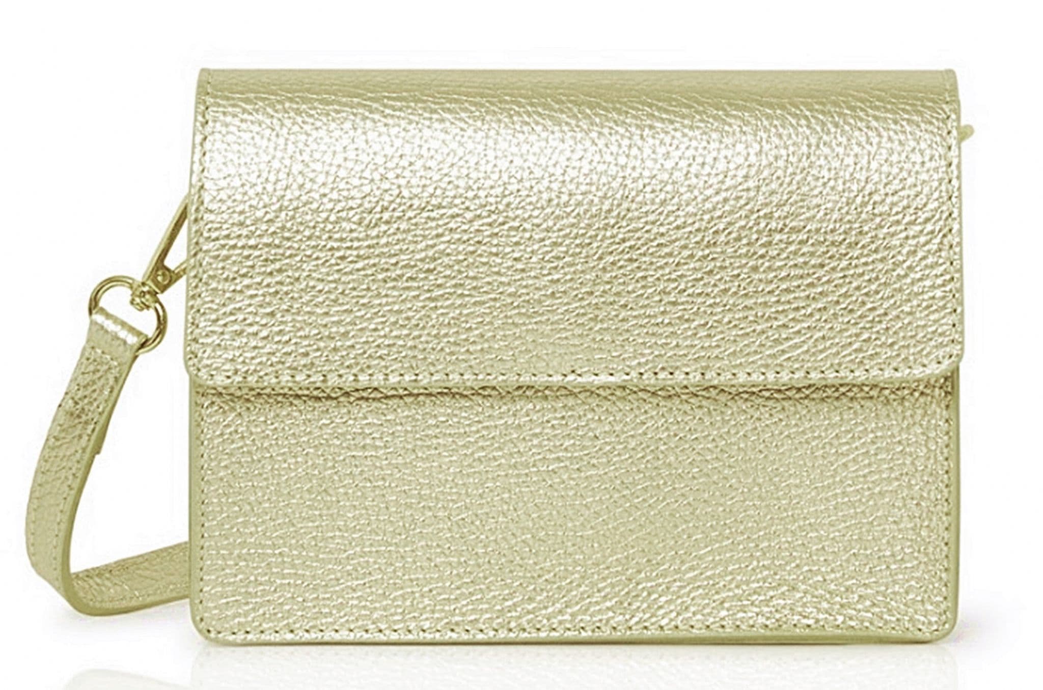 Clutch Crossbody Bag Shoulder Bag Box Shape Envelope Flap Italian Leather (SALE - was £44.99!)