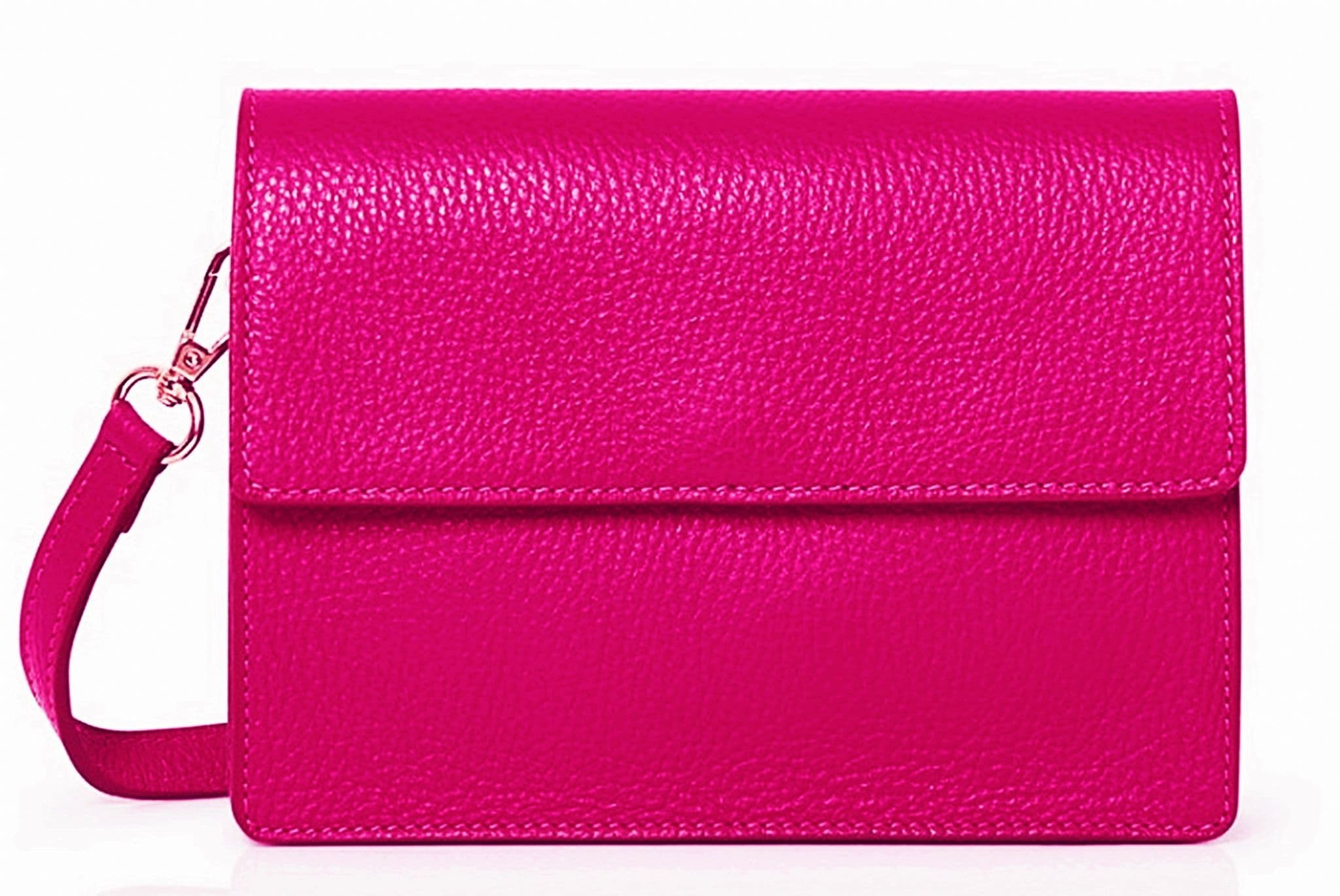 Clutch Crossbody Bag Shoulder Bag Box Shape Envelope Flap Italian Leather (SALE - was £44.99!)
