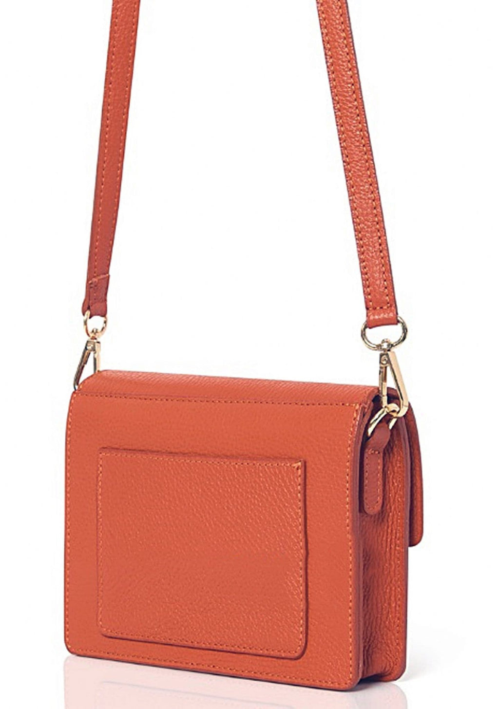 Clutch Crossbody Bag Shoulder Bag Box Shape Envelope Flap Italian Leather (SALE - was £44.99!)