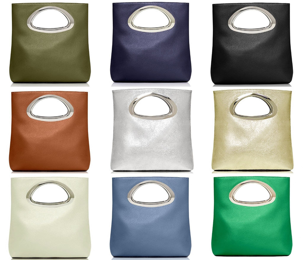 Clutch Party Special Occasion Bag in Italian Leather