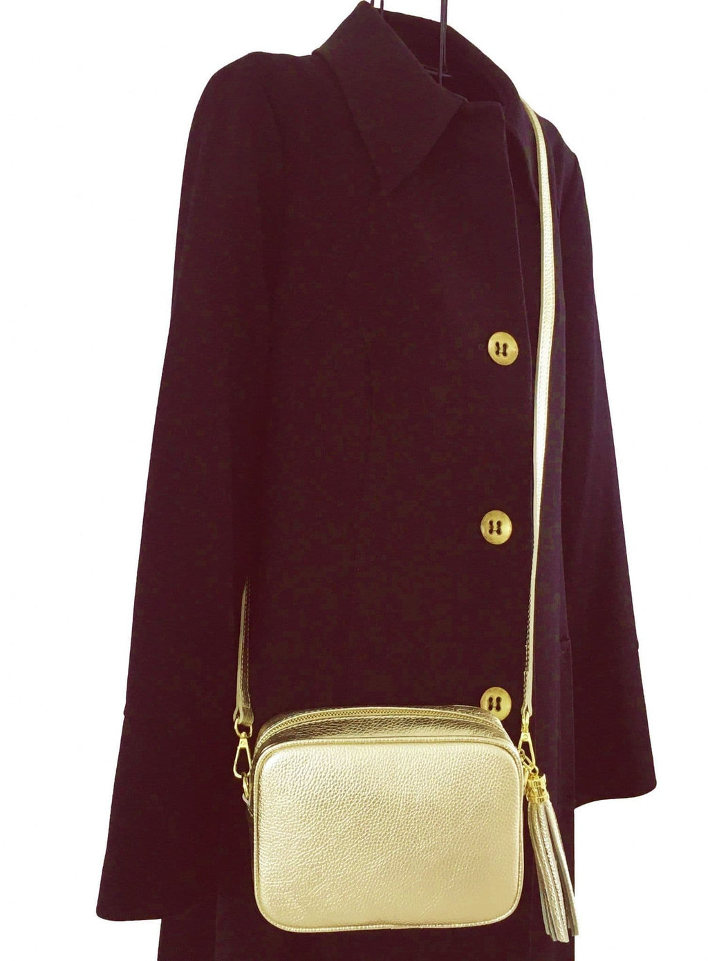 Crossbody Bag Italian Leather Shoulder Handbag High Quality Camera Style Bag  (Lighter Colours)