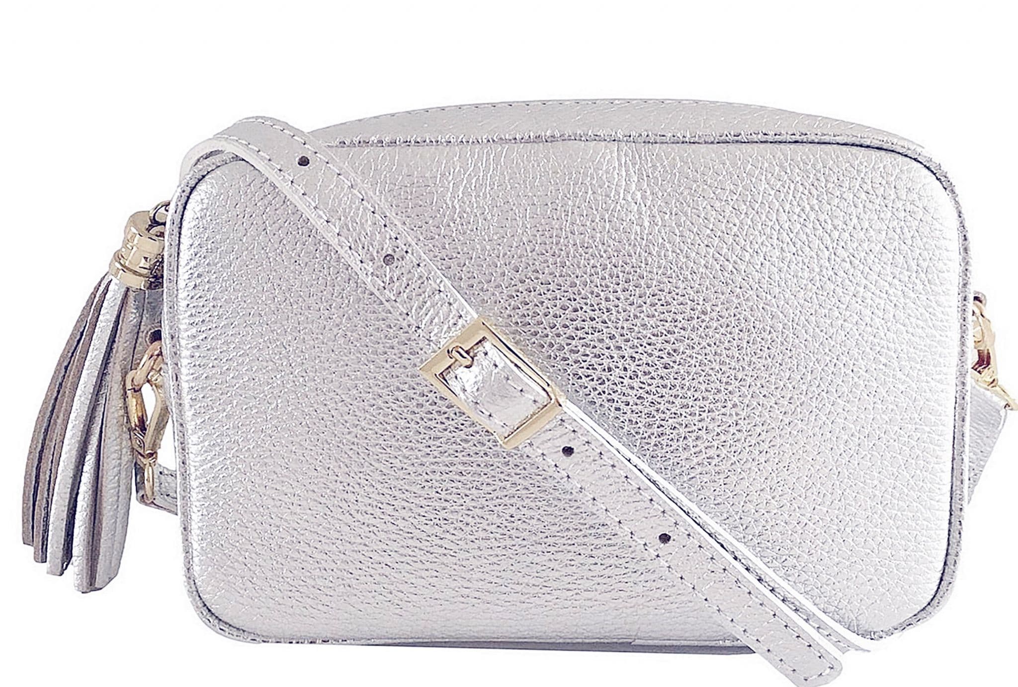 Crossbody Bag Italian Leather Shoulder Handbag High Quality Camera Style Bag  (Lighter Colours)