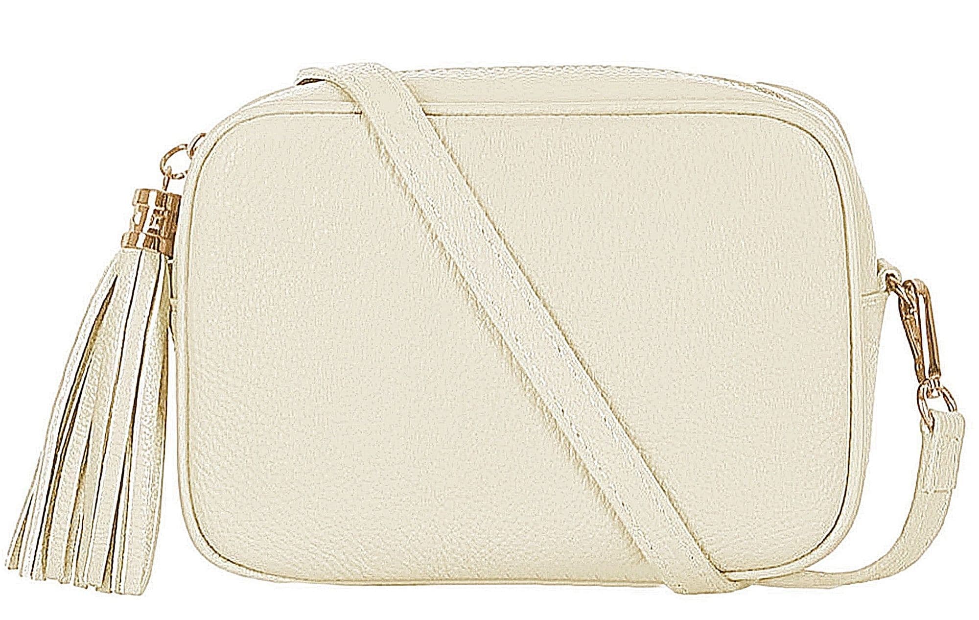 Crossbody Bag Italian Leather Shoulder Handbag High Quality Camera Style Bag  (Lighter Colours)