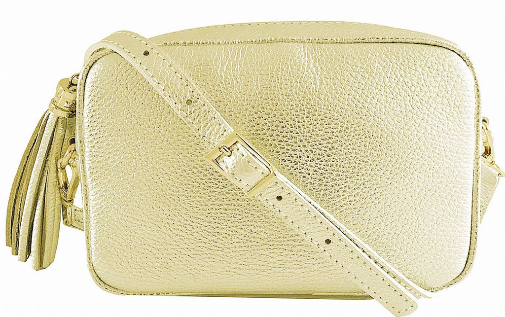 Crossbody Bag Italian Leather Shoulder Handbag High Quality Camera Style Bag  (Lighter Colours)