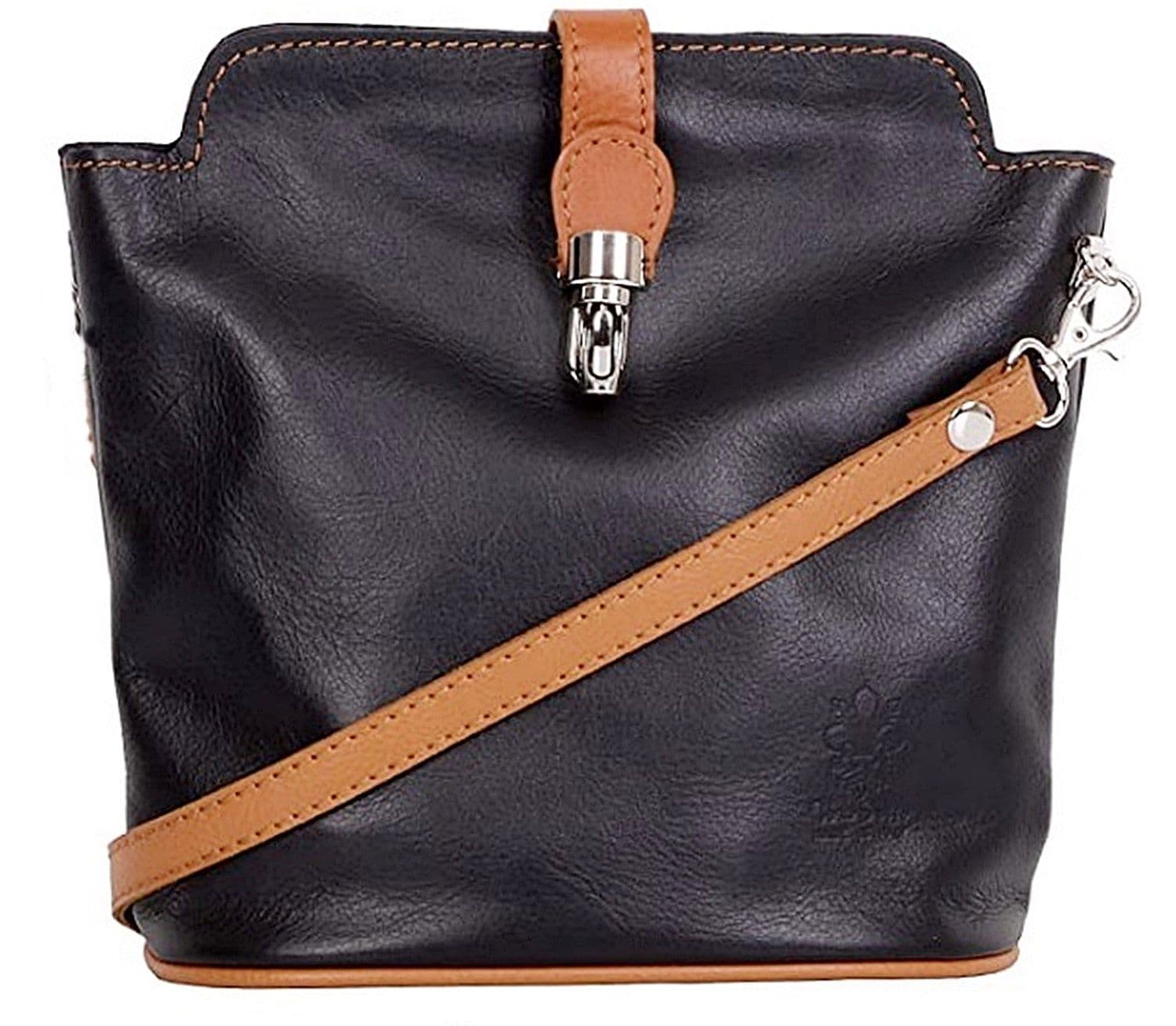 Crossbody Bag Vera Pelle Italian Soft Leather Small Crossbody or Shoulder Bag (Roomy)