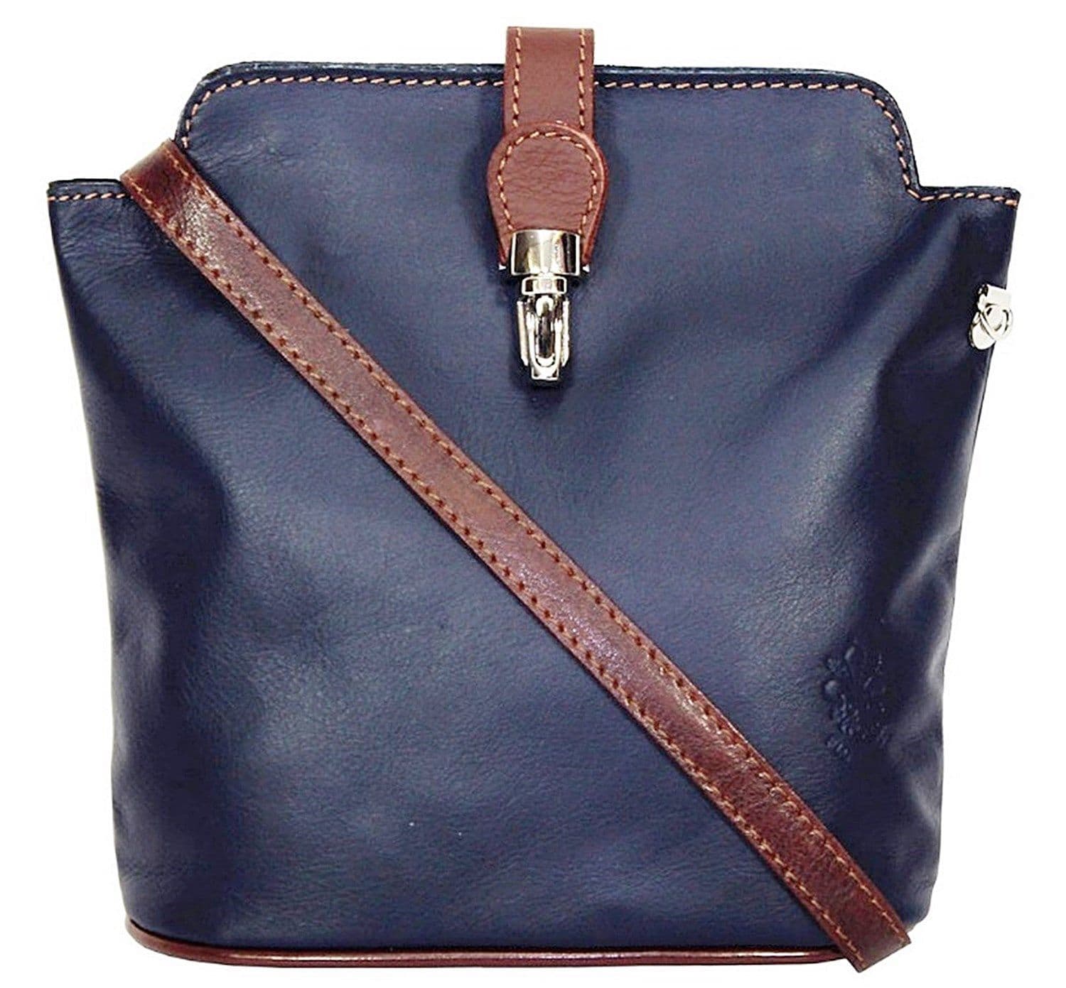 Crossbody Bag Vera Pelle Italian Soft Leather Small Crossbody or Shoulder Bag (Roomy)