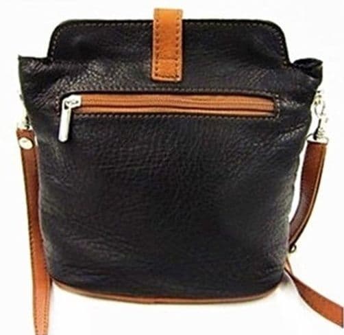 Crossbody Bag Vera Pelle Italian Soft Leather Small Crossbody or Shoulder Bag (Roomy)