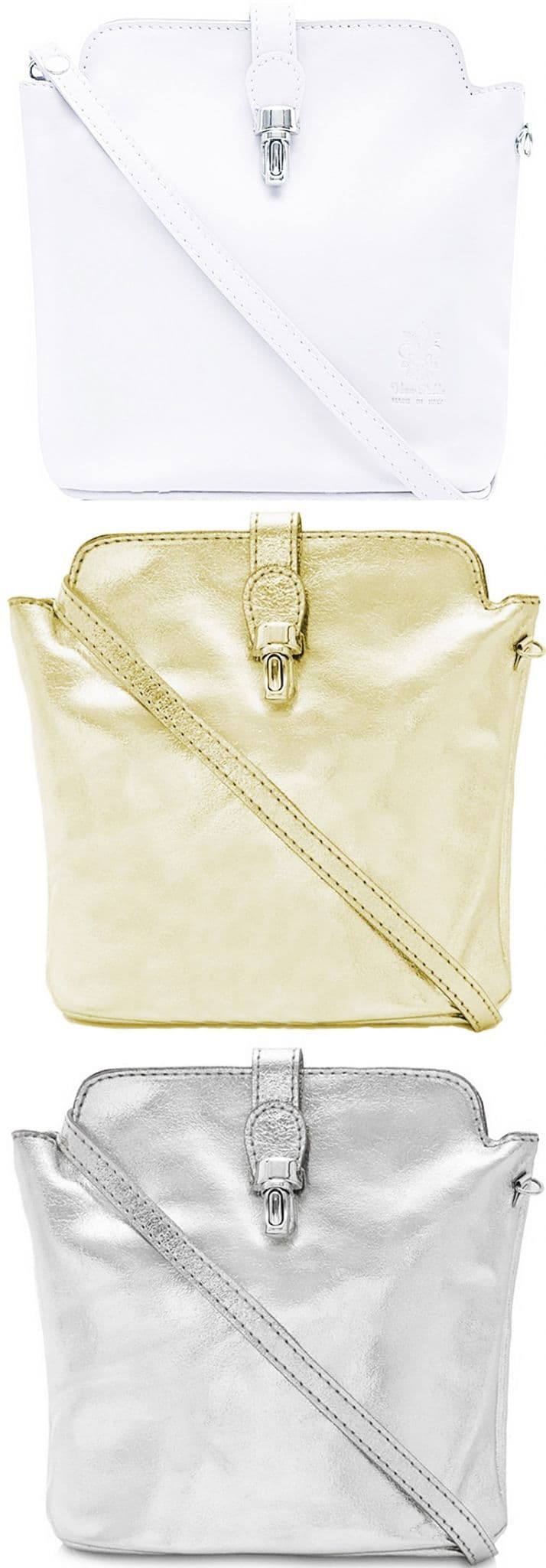 Crossbody Bag Vera Pelle Italian Soft Leather Small Crossbody or Shoulder Bag (Roomy)