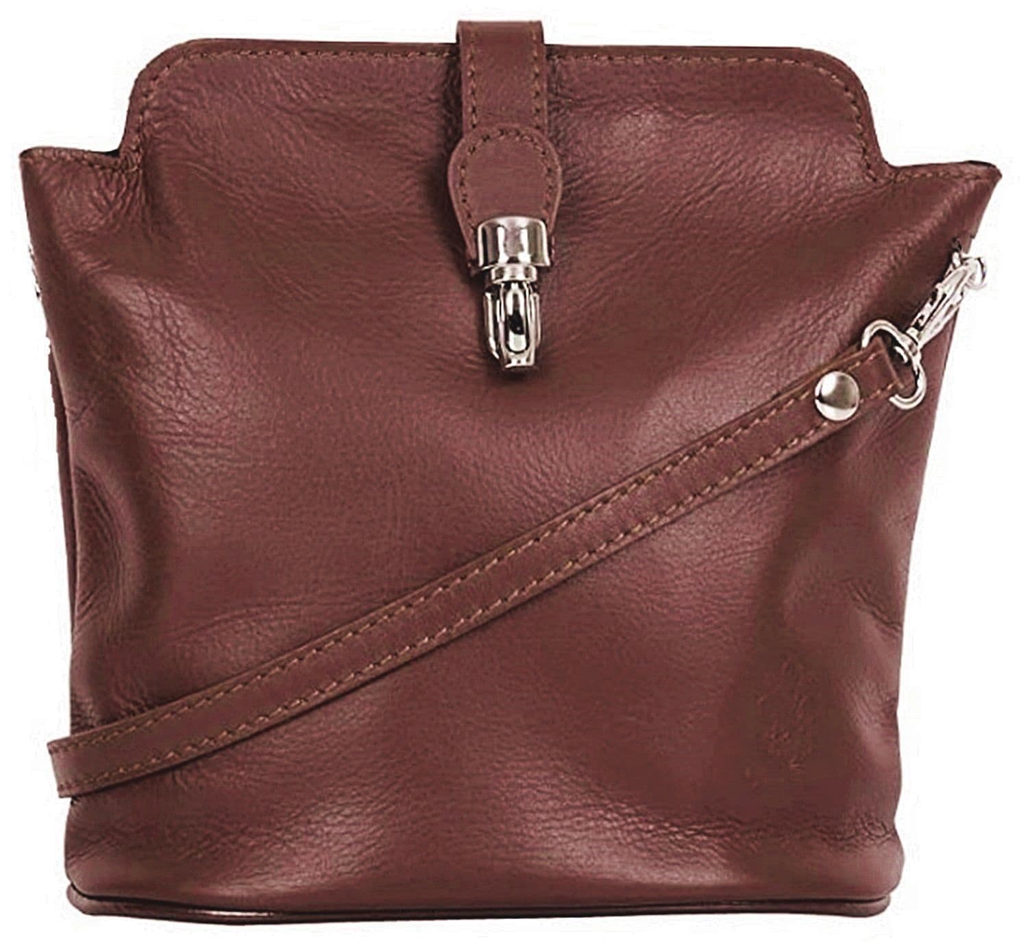 Crossbody Bag Vera Pelle Italian Soft Leather Small Crossbody or Shoulder Bag (Roomy)