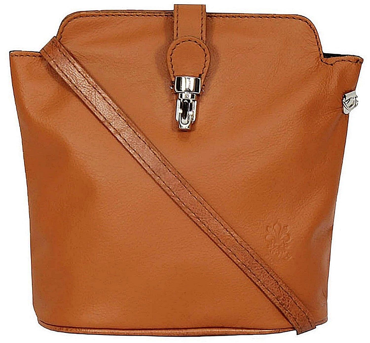 Crossbody Bag Vera Pelle Italian Soft Leather Small Crossbody or Shoulder Bag (Roomy)