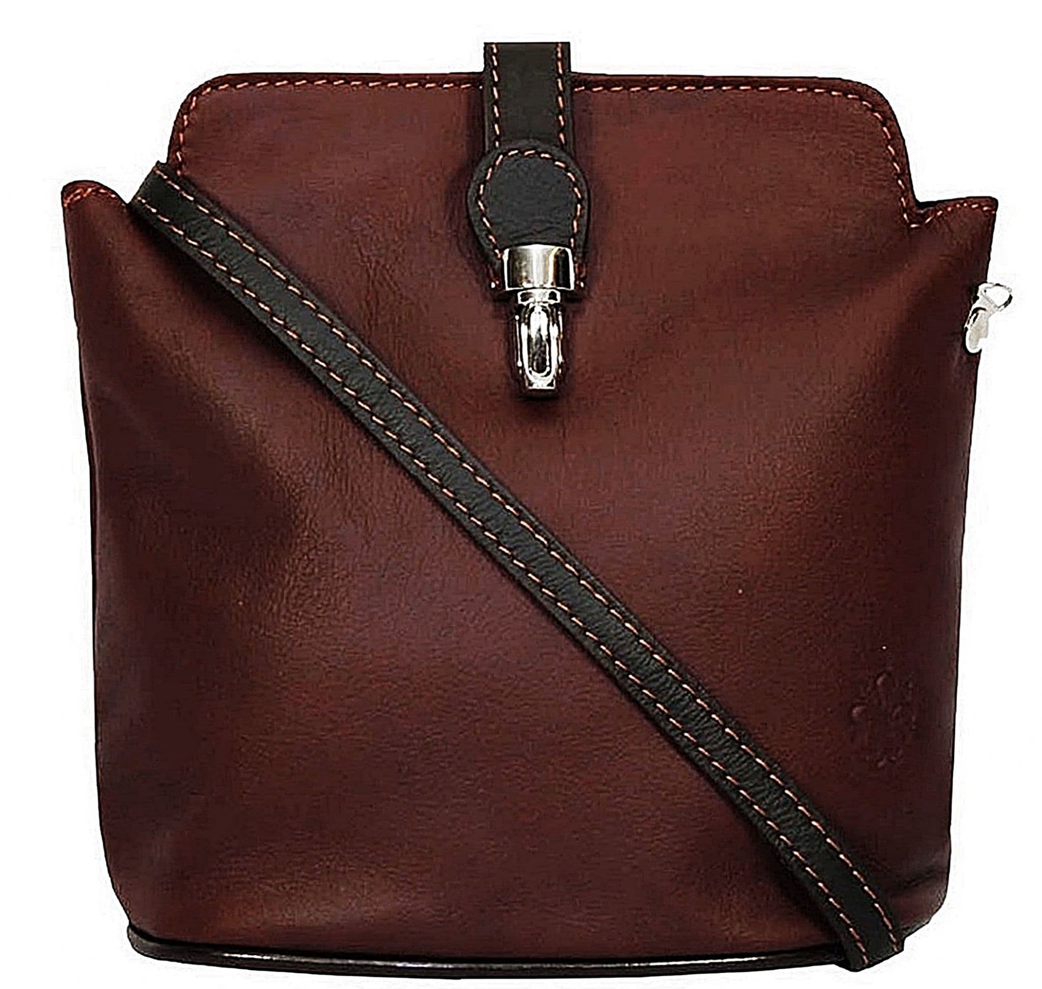Crossbody Bag Vera Pelle Italian Soft Leather Small Crossbody or Shoulder Bag (Roomy)