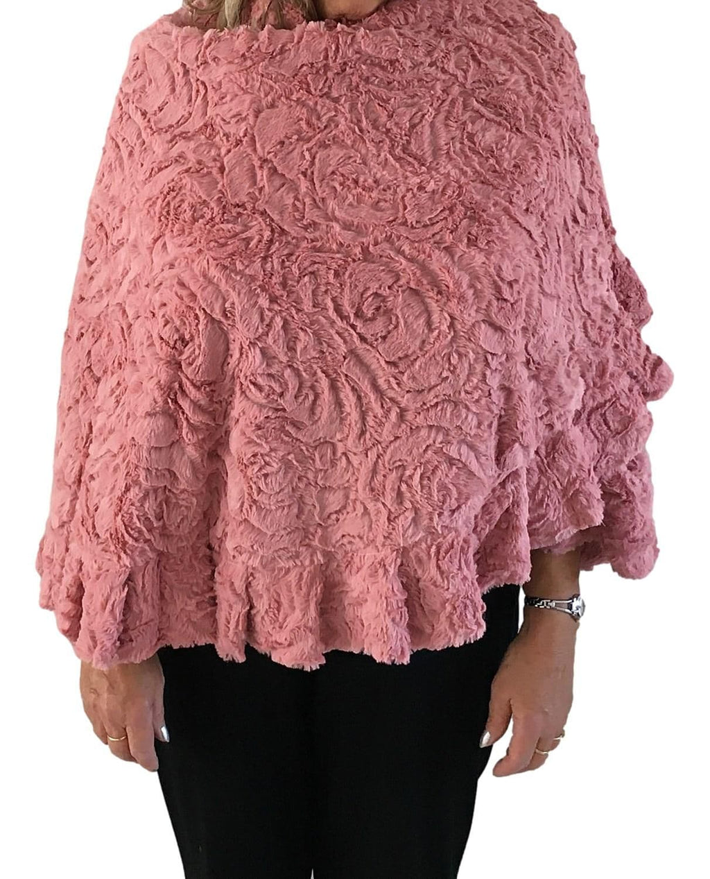 Dusky Pink Soft & Elegant Shawl Wrap Cape Cover Up  (One Size )
