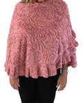 Dusky Pink Soft & Elegant Shawl Wrap Cape Cover Up  (One Size )