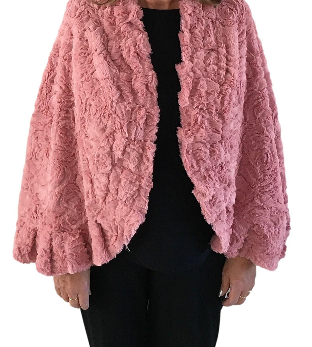 Dusky Pink Soft & Elegant Shawl Wrap Cape Cover Up  (One Size )