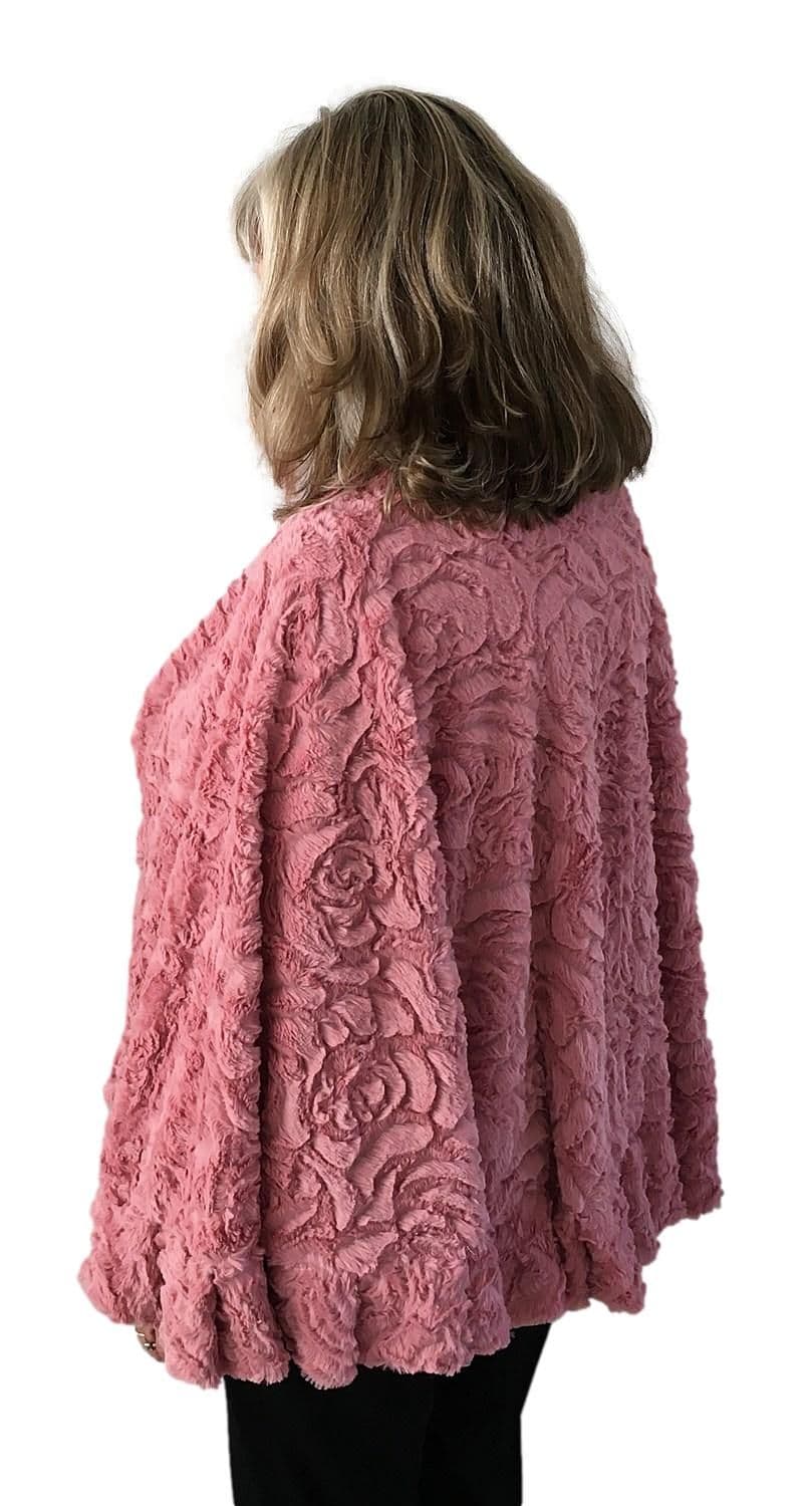 Dusky Pink Soft & Elegant Shawl Wrap Cape Cover Up  (One Size )