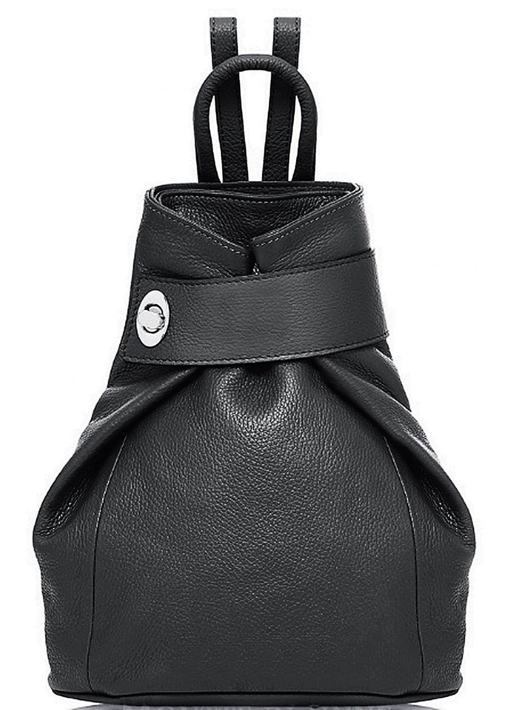 Handbag Bliss Genuine Italian Soft Leather Top Handle Rucksack Backpack Bag (All Colours)