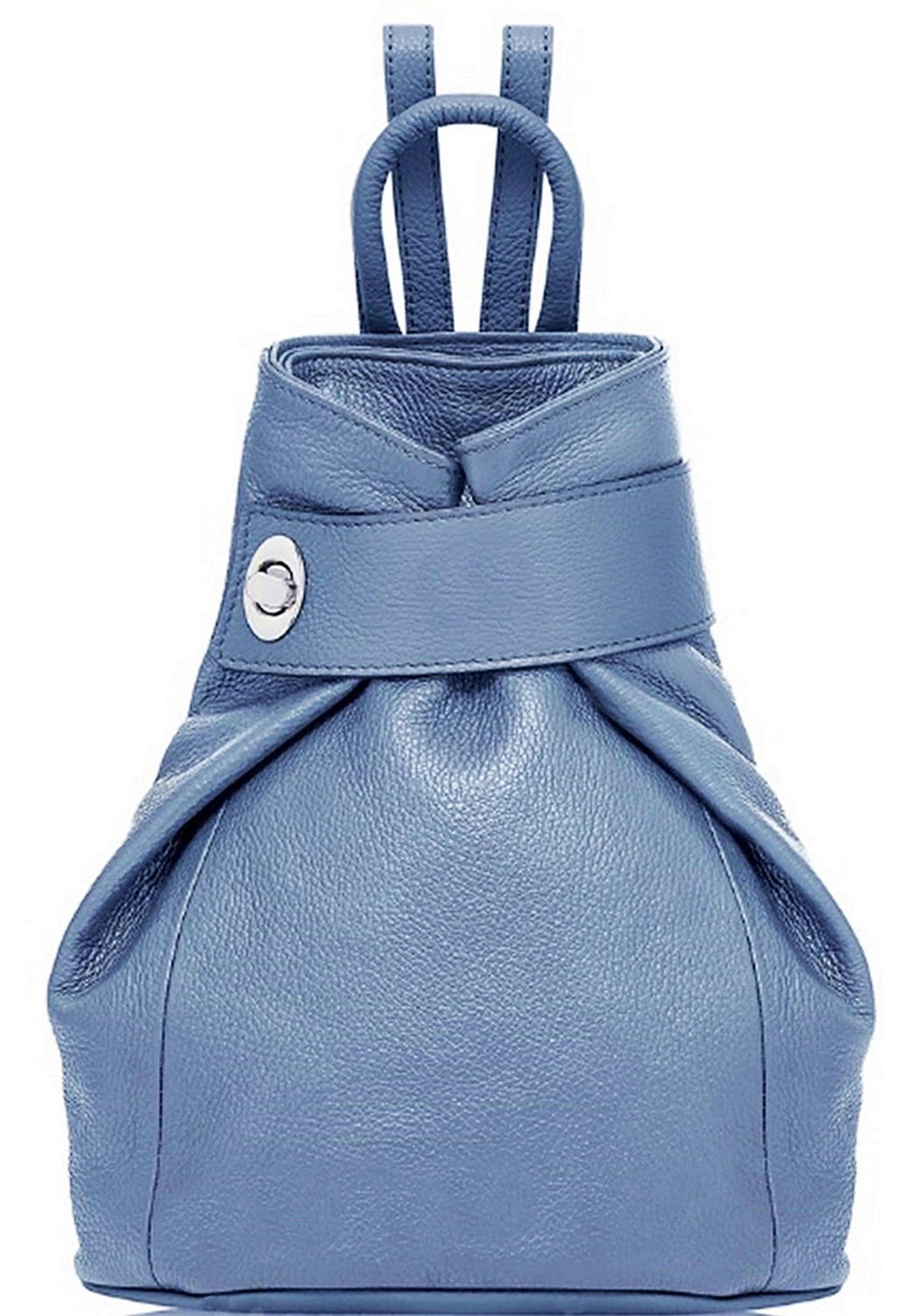 Handbag Bliss Genuine Italian Soft Leather Top Handle Rucksack Backpack Bag (All Colours)