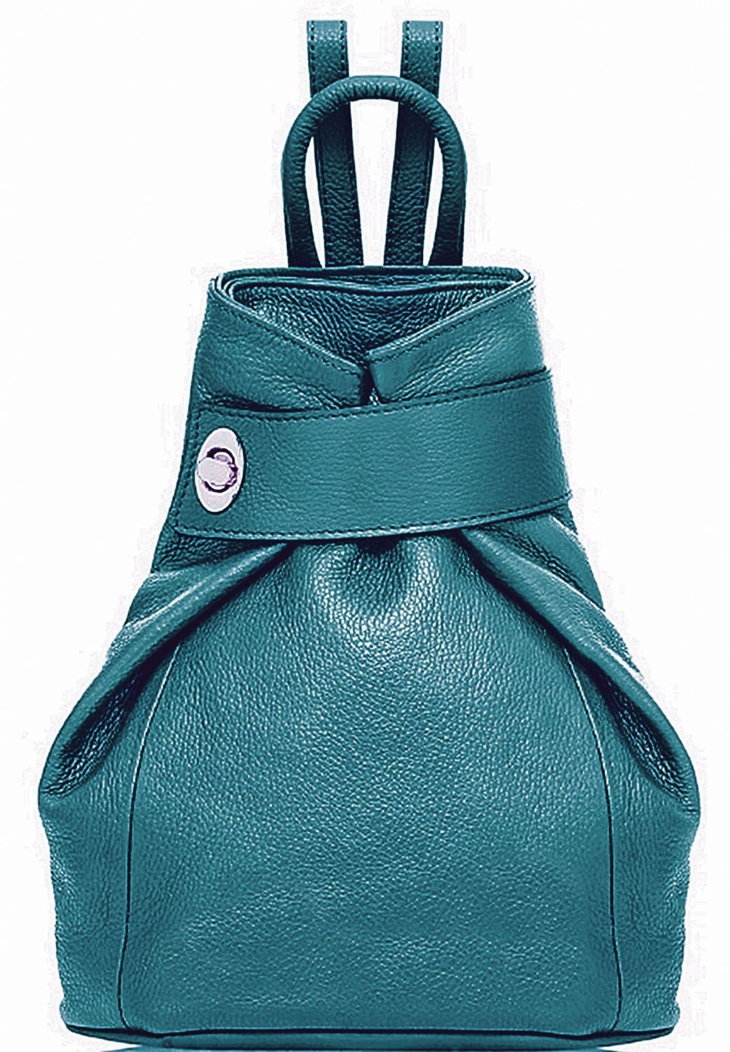 Handbag Bliss Genuine Italian Soft Leather Top Handle Rucksack Backpack Bag (All Colours)