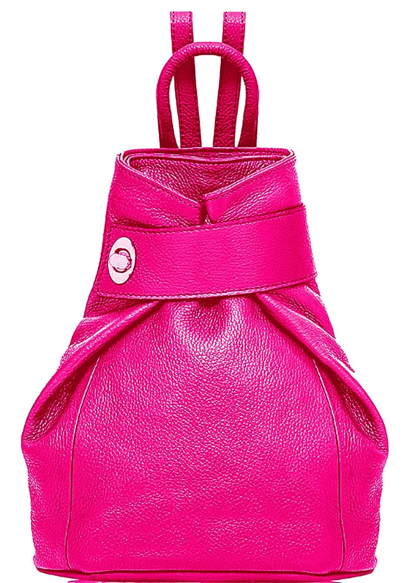Handbag Bliss Genuine Italian Soft Leather Top Handle Rucksack Backpack Bag (All Colours)