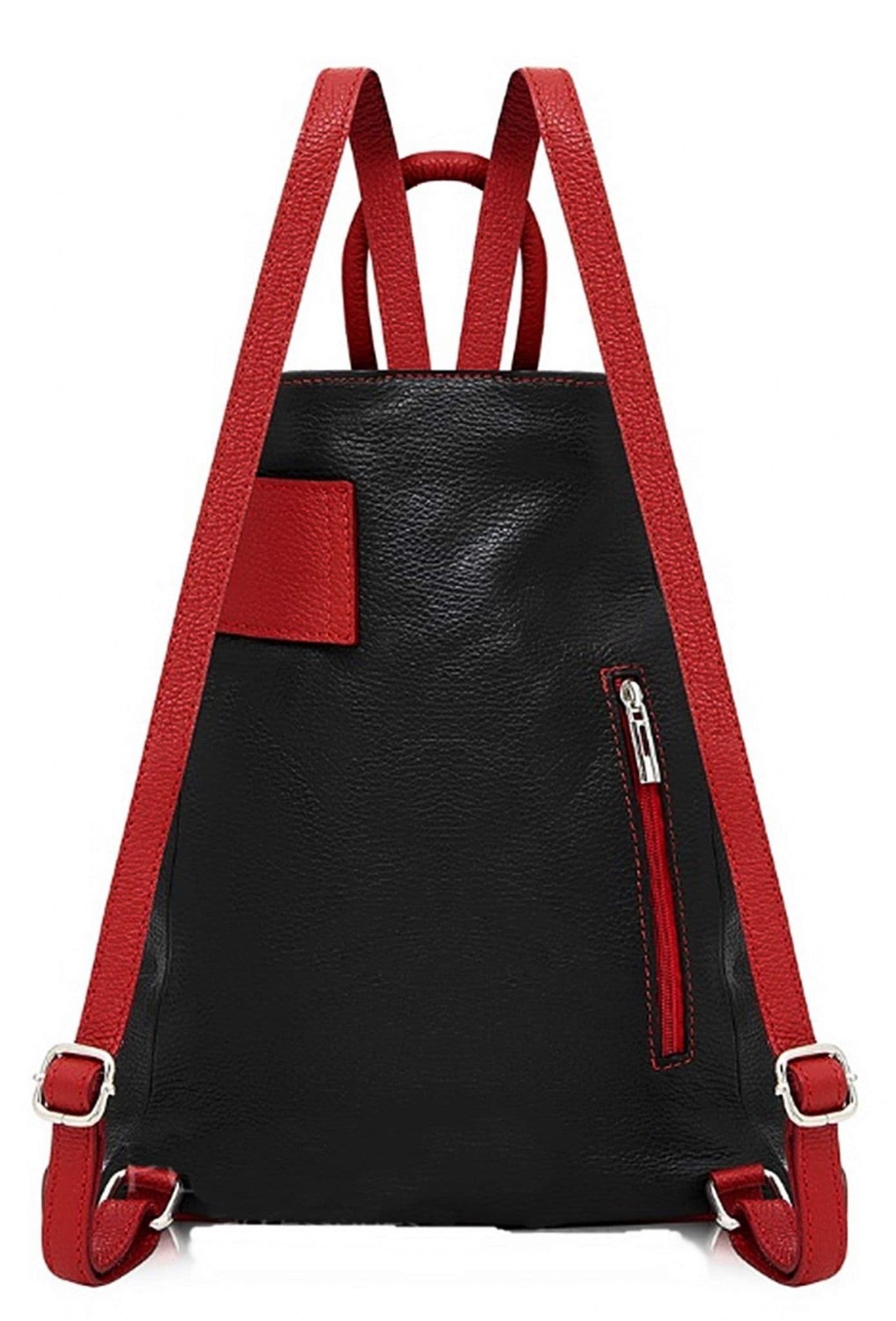 Handbag Bliss Genuine Italian Soft Leather Top Handle Rucksack Backpack Bag (All Colours)