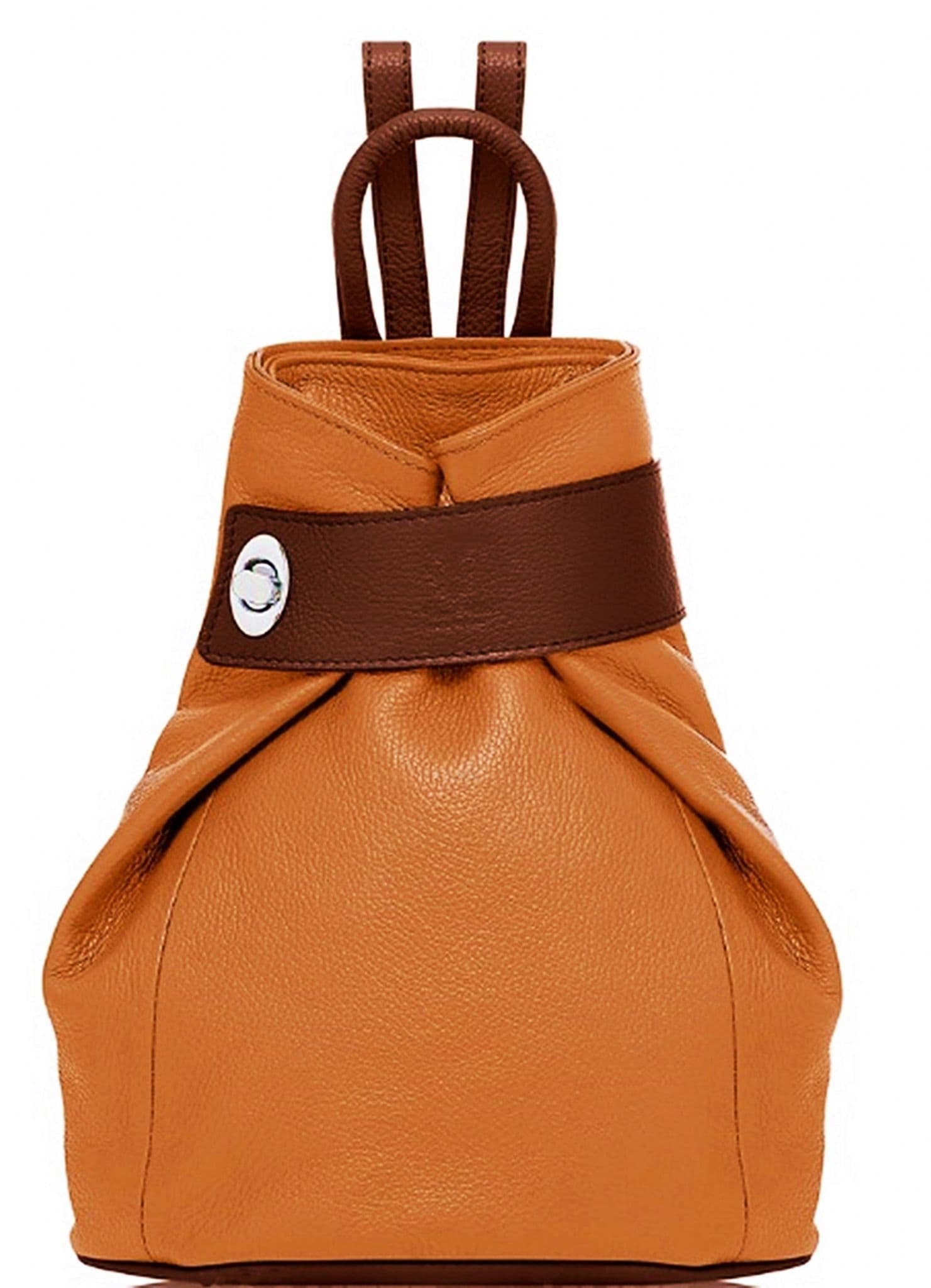 Handbag Bliss Genuine Italian Soft Leather Top Handle Rucksack Backpack Bag (All Colours)