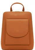 Handbag Bliss Italian Grained Leather Structured Backpack Rucksack Convertible To Shoulder Bag