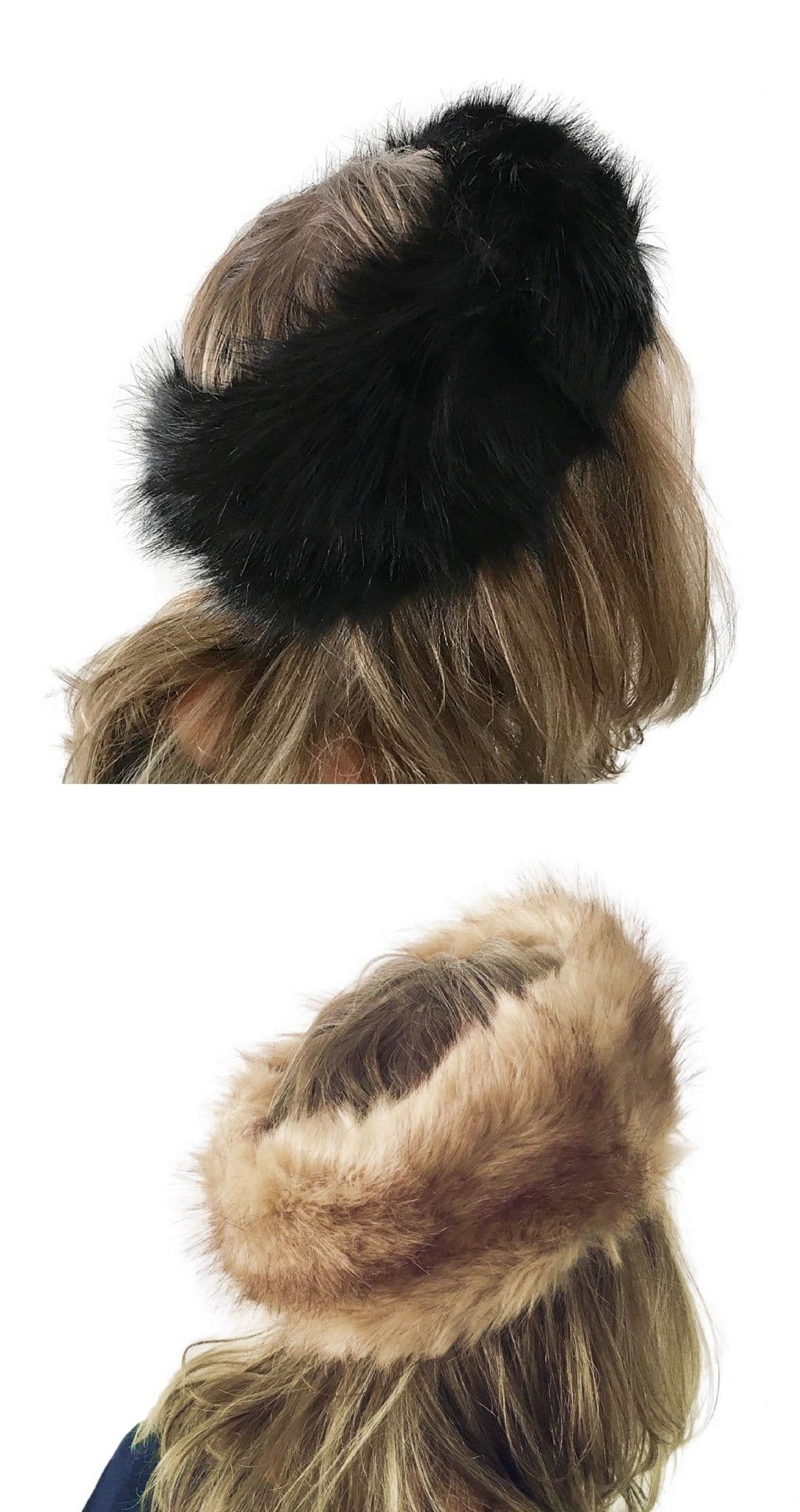 Luxury Faux Fur Headband Winter / Ski Ear Warmer Hat