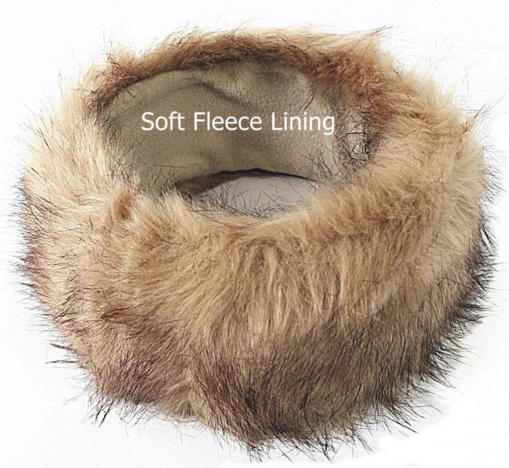 Luxury Faux Fur Headband Winter / Ski Ear Warmer Hat