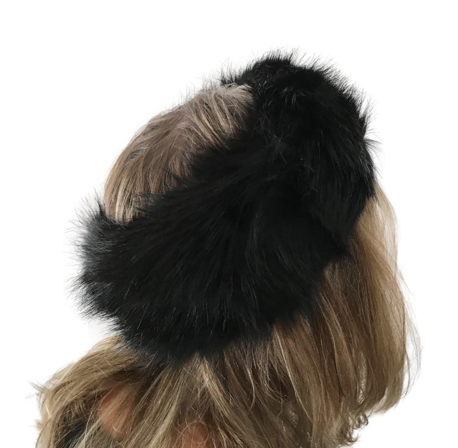 Luxury Faux Fur Headband Winter / Ski Ear Warmer Hat