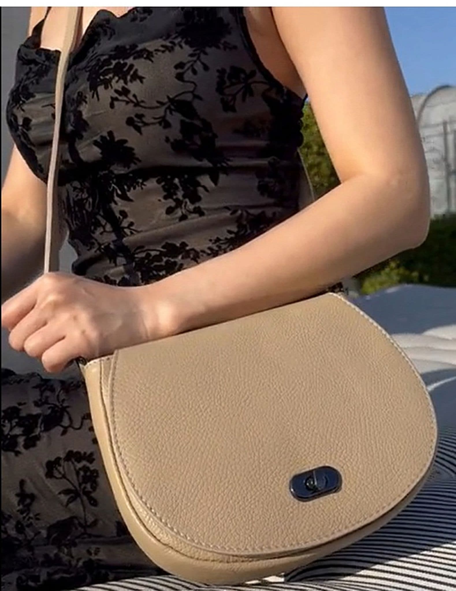 Saddle Bag Italian Leather Crossbody Shoulder Clutch Bag (Brighter Colours)