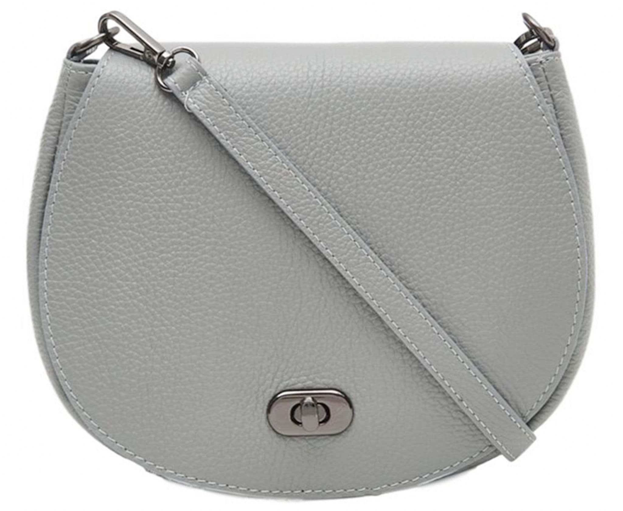 Saddle Bag Italian Leather Crossbody Shoulder Clutch Bag (Brighter Colours)