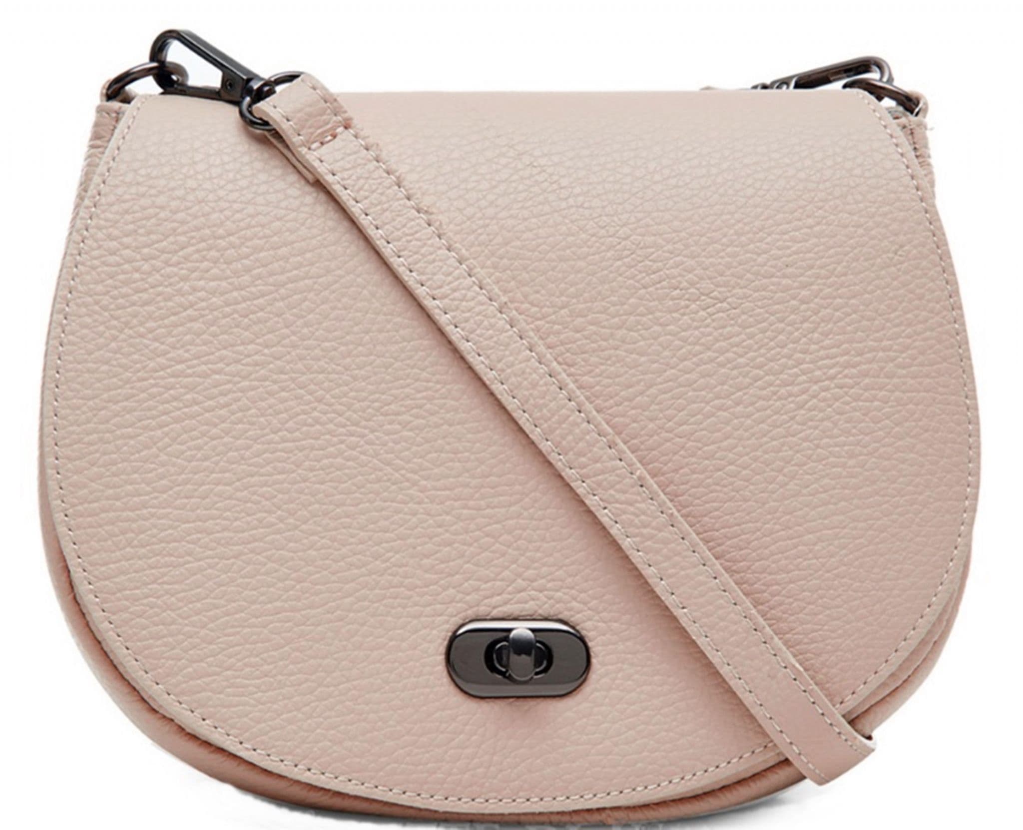 Saddle Bag Italian Leather Crossbody Shoulder Clutch Bag (Brighter Colours)