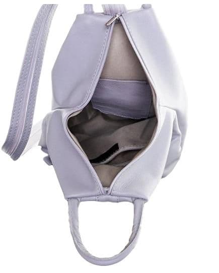 Vera Pelle Super Soft Italian Leather Convertible Rucksack Backpack Shoulder Bag (Darker)