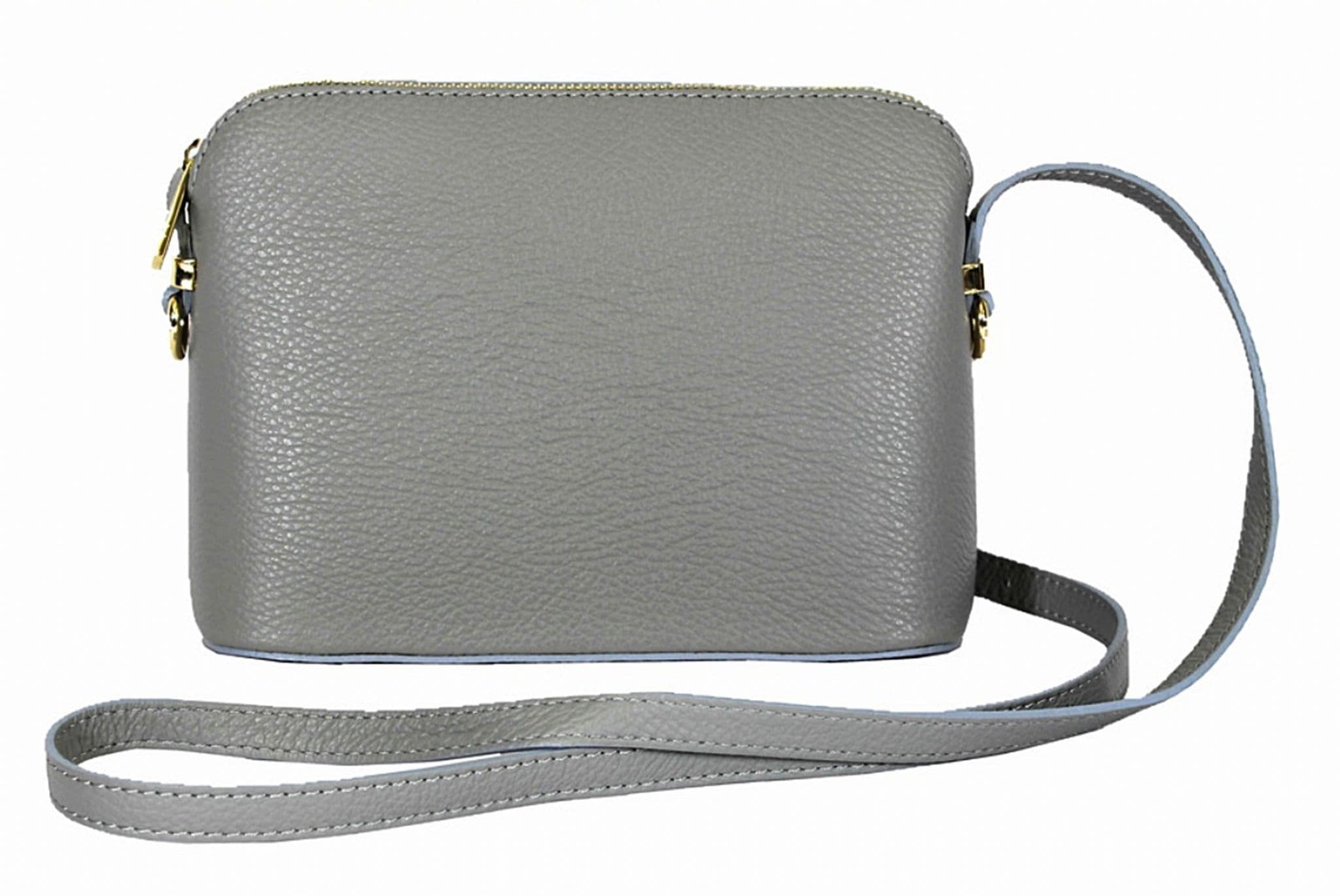 Italian Leather Crossbody Bag Structured / Shoulder Bag Adjustable Strap (Darker Colours)