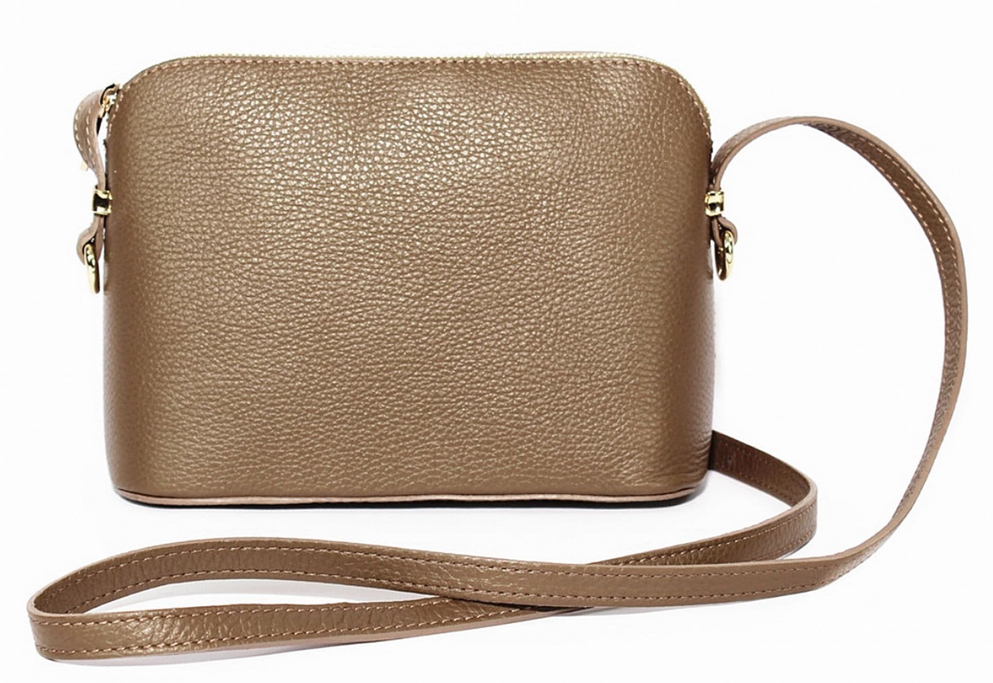 Italian Leather Crossbody Bag Structured / Shoulder Bag Adjustable Strap (Darker Colours)