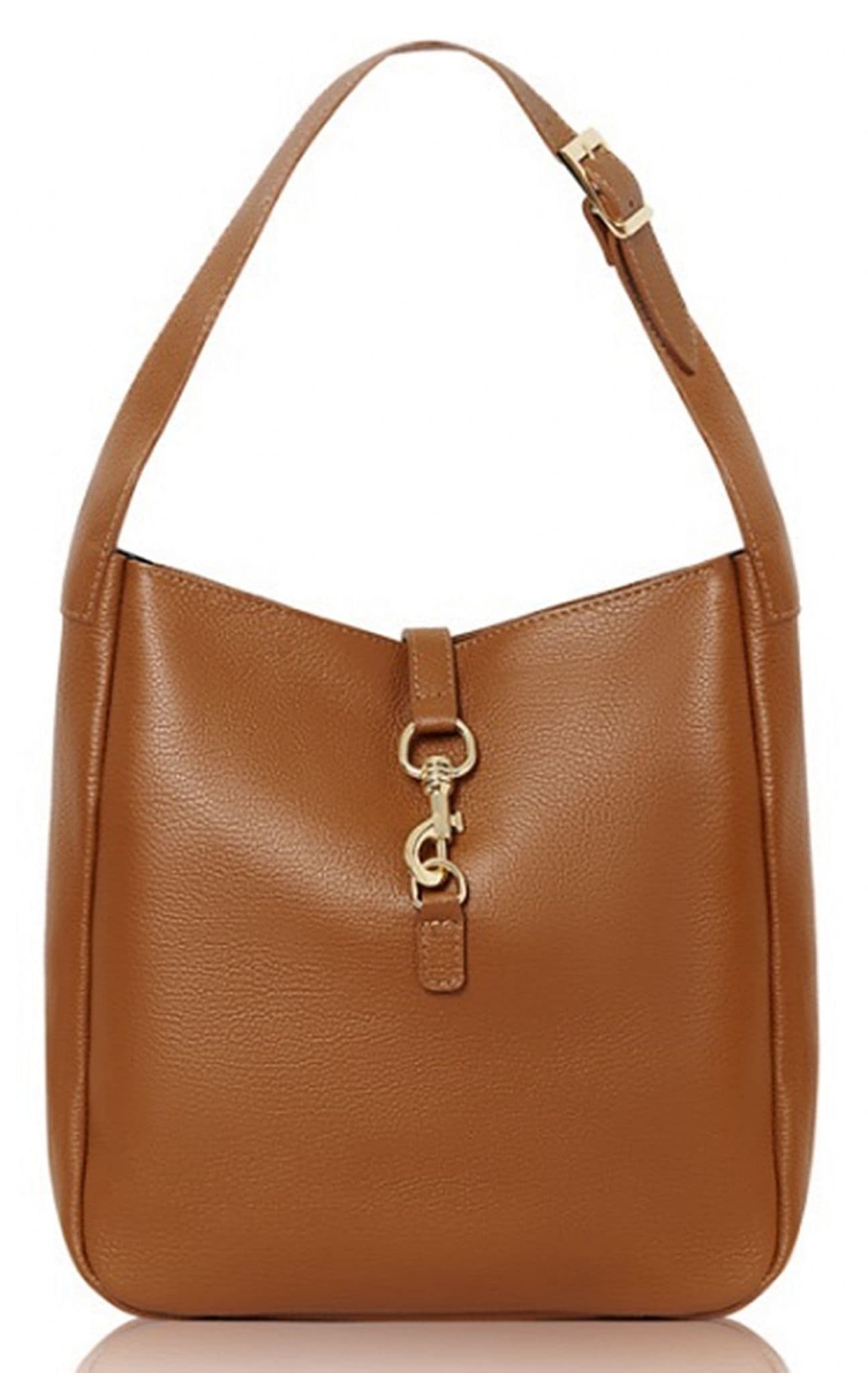 Italian Leather Shoulder Bag Grab Bag Med-Lg