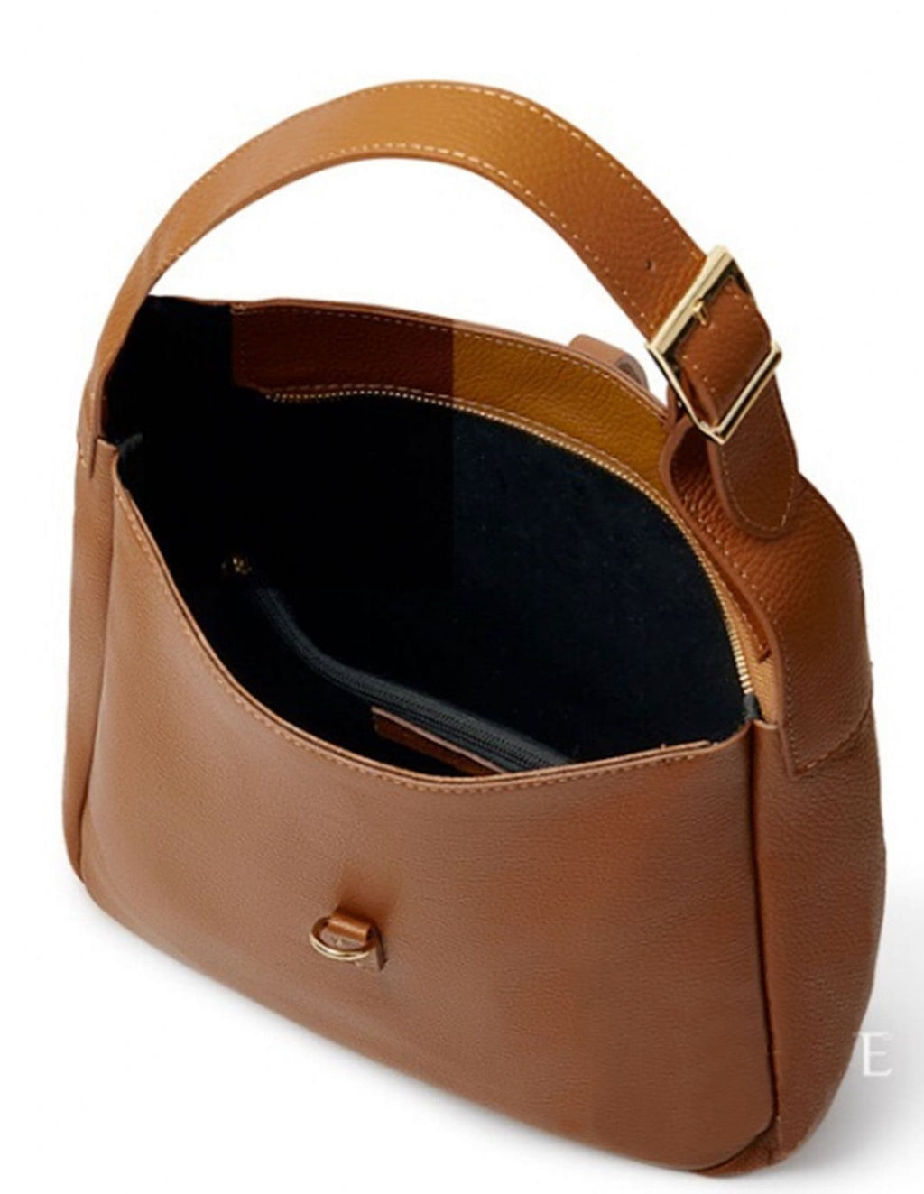 Italian Leather Shoulder Bag Grab Bag Med-Lg