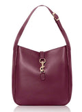 Italian Leather Shoulder Bag Grab Bag Med-Lg