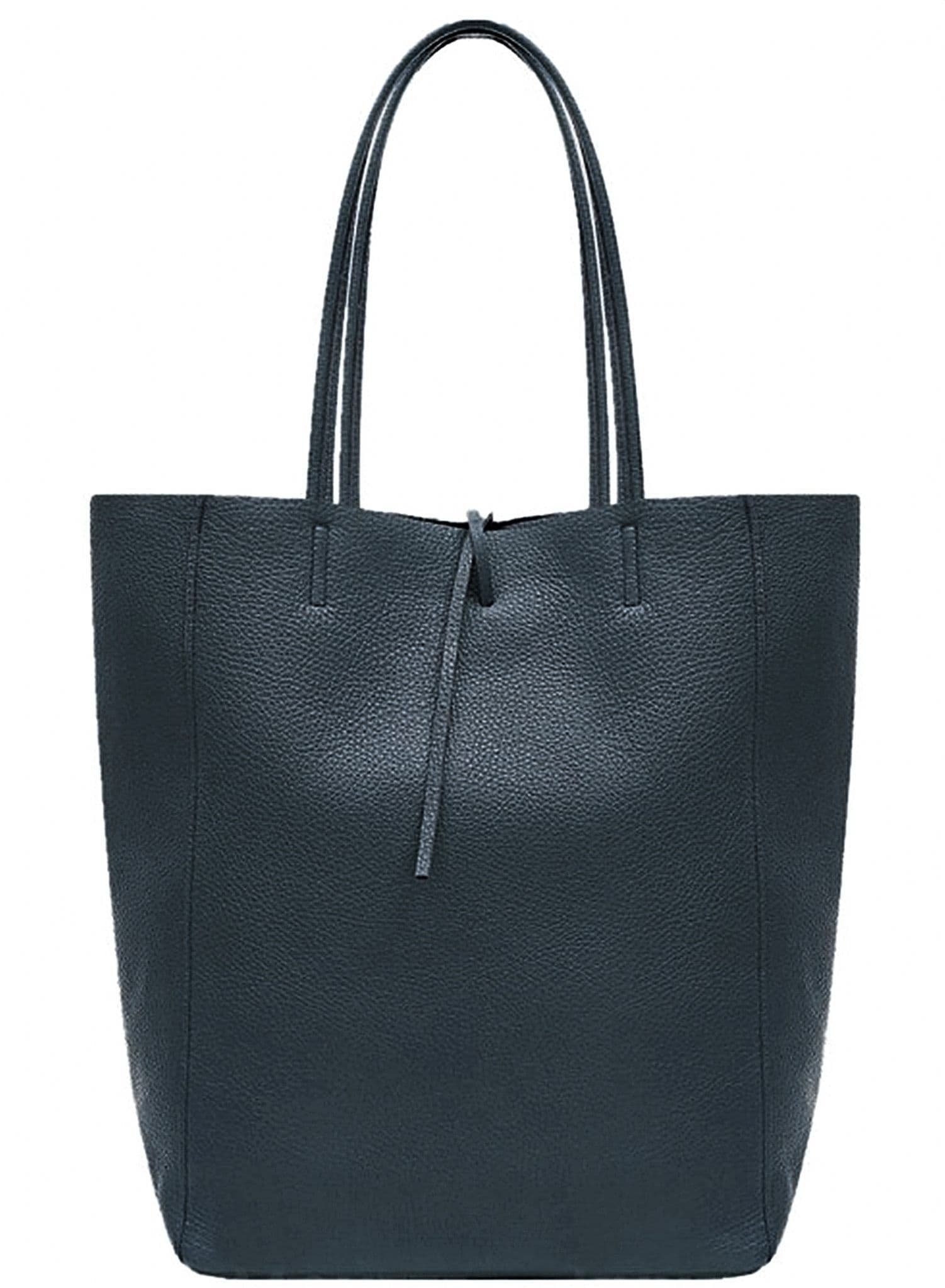 Large Shopper Shoulder Style Tote Handbag Italian Leather (Darker Colours)