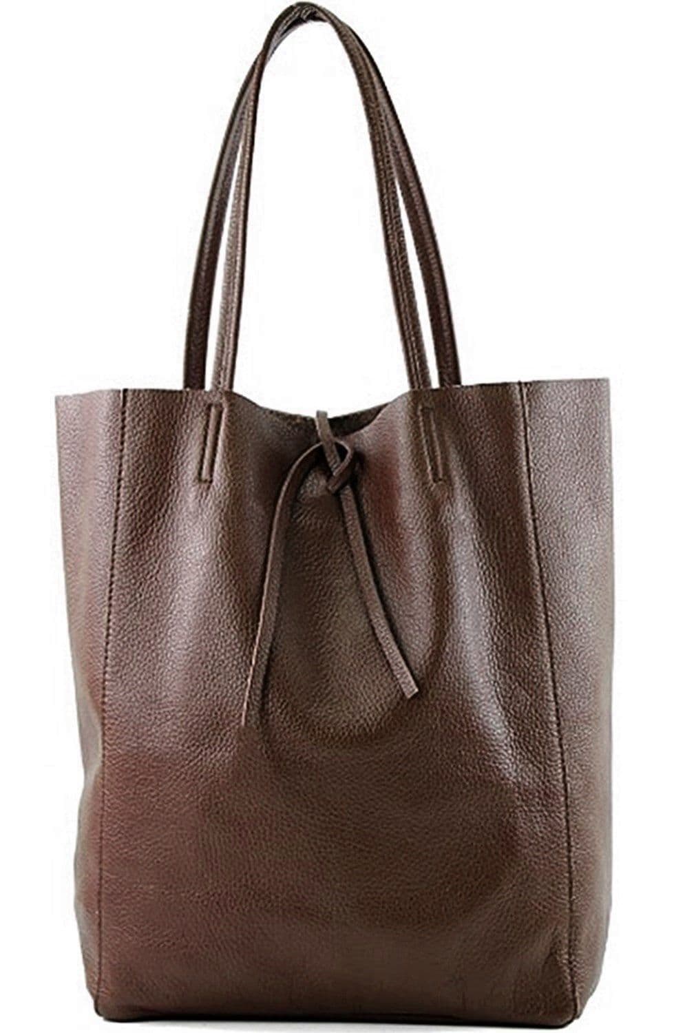 Large Shopper Shoulder Style Tote Handbag Italian Leather (Darker Colours)