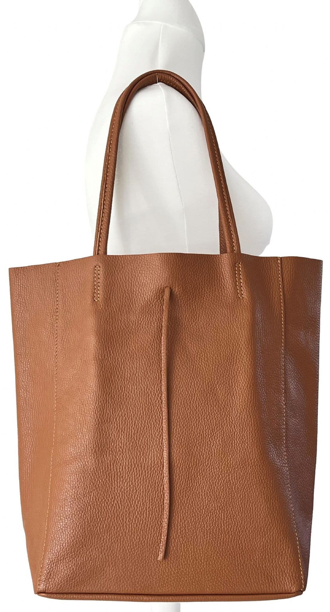 Large Shopper Shoulder Style Tote Handbag Italian Leather (Darker Colours)