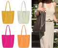 Large Shopper Shoulder Style Tote Handbag Italian Leather (Lighter Brighter Colours)